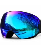 SPOSUNE Ski Goggles Over Glasses - UV400 Anti-Fog Snow Goggle for Men Women & Youth - Blue VLT 22% - Buy Online on GoSupps.com