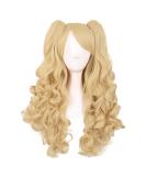 Buy MapofBeauty 28 inch Long Curly Orange Yellow Lolita Wig - Perfect for Cosplay & Costume - Buy Online on GoSupps.com