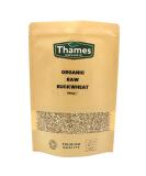 Organic Raw Buckwheat Groats 500g - No Additives or Preservatives - Raw Vegan GMO-Free Certified Organic - Nutritious and Versatile - Thames Organic - Buy Online on GoSupps.com