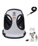 Adjustable Cat Leash Set with Reflective Stripes - Polyester Cat Vest & Dishes for Kittens & Dogs | International Shipping - Buy Online on GoSupps.com