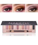 BKPPLZP 12 Colors Nude Eyeshadow Palette - Matte & Shimmer Natural Pigments for Long-Lasting, Waterproof Smokey Eye Look - Professional Beauty Makeup Kit - Buy Online on GoSupps.com
