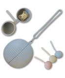 Schnullerbox Silicone | BPA-Free Pacifier Storage Travel Box | Safe High-Quality Accessories for Toddlers | Blue Pacifier Bag & Chain - Buy Online on GoSupps.com