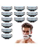 DMNQ 12 Pcs Mach 3 Razor Blades - Proglide Compatible for Beard & Leg Hair | International Shipping Available - Buy Online on GoSupps.com