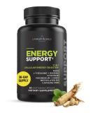 Livingood Daily Energy Supplements - Vegan B6 B12 NADH & L-Theanine | Boost Mood & Brain Health - 60 Capsules - Buy Online on GoSupps.com