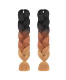 Shop Aomig Braids Extensions - 2PC Ombre Synthetic Hair 24 Strands for Box Braids Available in Black Dark Brown & Light Brown - Buy Online on GoSupps.com