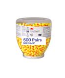 3M E-A-Rsoft SuperFit 391-1254 Ear Plugs, NRR 33, 500 Pairs in Refill Bottle for One Touch Dispenser - Ideal for Drilling, Grinding, Machining, Sawing, Sanding, Welding - Yellow/Red - Buy Online on GoSupps.com