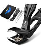Buy Angled Head Nail Clippers - Mess Free Toenail Clippers for Seniors & Thick Nails | Sharp Blade Nail Cutter | Perfect Birthday Gifts for Men & Women - Black - Buy Online on GoSupps.com