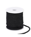 PandaHall 5mm Black Braided Cord Trim - 59 ft Decorative Twine Rope for Home Decor, Costumes, and Graduation Honor Cords - Buy Online on GoSupps.com