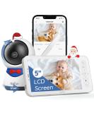Boifun Baby Monitor with AI Tracking & 1080p HD Camera | 5 LCD Display Zoom & Zone Alarms - Perfect for International Shipping - Buy Online on GoSupps.com