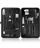 Manicure Set 21 Pcs Professional Pedicure Kit Nail Clippers Set Stainless Steel Care Tools Grooming Kit With Travel Case Cuticle Remover Toe Toenail Cutter Set For Thick Nails Men Women Gift (Black) - Buy Online on GoSupps.com