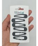 6 PCS Grey Metal Snap Hair Clips - 5CM Long | Hair Grip Pins - Buy Online on GoSupps.com