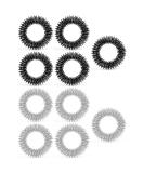 10-Piece Acupressure Finger Massage Rings - Stainless Steel Anti-Stress Wellness for Osteoarthritis & Blood Circulation - Buy Online on GoSupps.com