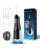 Water Flosser for Advanced Teeth Cleaning - Cordless Oral Care Irrigator with 4 Modes 4 Jet Tips & 310ML Tank - IPX7 Waterproof (Black - Buy Online on GoSupps.com