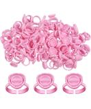Fenshine 100 PCS Lash Glue Holder Ring Cups - Pink | Eyelash Extension Supply for Volume Lashes | Quick Blossom Cups - 2 Methods of Use - Buy Online on GoSupps.com
