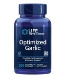 Buy Life Extension Optimized Garlic Capsules - 200 Vegetarian Capsules for Heart Health & Immune Support - Buy Online on GoSupps.com