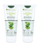 PraNaturals Aloe Vera Gel 200ml - Natural Soothing & Nourishing (Pack of 2) | International Shipping Available - Buy Online on GoSupps.com