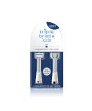 Triple Bristle Kids Sonic Toothbrush Replacement Heads  Patented 3 Brush Head Design  Angled Bristles Clean Each Tooth  Kids Sized Electric Brush Head Refill  Safe on Braces  2 Pack Brush Heads - Buy Online on GoSupps.com