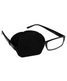 Universal Black Eyeglass Eye Patch - Comfortable & Adjustable Eye Patch for All Ages | International Shipping Available - Buy Online on GoSupps.com