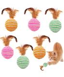 Shengruili Cat Sisal Balls - Set of 6 Eco-Friendly Interactive Toys for Kittens & Cats - Buy Online on GoSupps.com