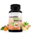 Turmeric Curcumin with Ginger 95% Curcuminoids & BioPerine - 180 Veg Capsules - Made in USA - Buy Online on GoSupps.com