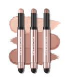 FOCALLURE 3 Pcs No Crease Eyeshadow Sticks,Shimmer & Matte Eye Shadow Crayon Set with Blending Sponge Brush,Smooth Texture Cream Eye Highlighter Pen,Long Lasting Waterproof Eyeshadow Brightener Stick Makeup,Flipped - Buy Online on GoSupps.com