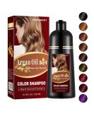 Light Brown Hair Dye & Shampoo - 3-in-1 Argan Oil Formula | Easy Semi-Permanent Color (16.9 Fl Oz - Buy Online on GoSupps.com
