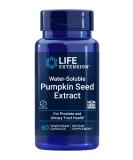 Life Extension Water Soluble Pumpkin Seed Extract - Supplement Pills For Bladder and Urinary Health - Non-GMO, Gluten-Free, Vegetarian - 60 Capsules - Buy Online on GoSupps.com