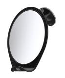 HoneyBull Fogless Shower Mirror with Razor Holder - Swivel Small Mirror for Shaving | Bathroom Accessories - Holds Razors (Black) - Buy Online on GoSupps.com