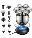 ETENTOUS Head Shaver for Bald Men - 2024 Upgraded 6-in-1 Electric Razor | IPX7 Waterproof, Wet/Dry, Type-C Charge | 90 Mins Longer Usage - Buy Online on GoSupps.com