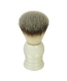 Premium Synthetic Hair Shaving Brush with White Acrylic Handle - 9.5 cm | International Shipping Available - Buy Online on GoSupps.com