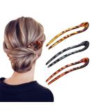 Gukasxi 3 pieces U-shaped hair needles hair needle stick French style U-shaped hair clips U-shaped headdress hair needles for women girls hair styling accessories-3 species - Buy Online on GoSupps.com