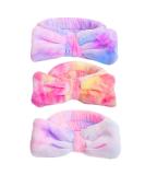 WSYUB Spa Headband | Makeup Bow Headband for Washing Face | Fuzzy Gradient Headbands for Teen Girls & Women | Skincare Hair Bands in Purple Pink & White - Buy Online on GoSupps.com