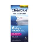 Clearblue Early Detection Pregnancy Test - 5 Count - Buy Online on GoSupps.com