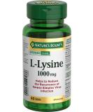 Buy Nature's Bounty L-Lysine 1000 mg - 60 Tablets | Premium Immune Support | International Shipping Available - Buy Online on GoSupps.com