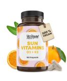 Vitamin D3 K2 Omega 3 & Calcium Magnesium Zinc - 180 Capsules High Dose - Supports Bone Health & Immune Function - Buy Online on GoSupps.com