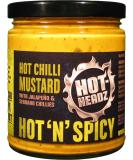 Hot-Headz Jalapeno & Serrano Chilli Mustard 250g Jar - Perfect for Hot Dogs & More! - Buy Online on GoSupps.com