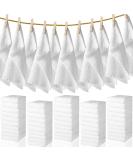 Newwiee 100 Pcs Microfiber Towels - Absorbent & Quick Drying 12 x 12 Inch Washcloths - Soft Coral Velvet Bath Cloths - Bulk White Face Towels for Bath Spa - Ideal for Facial & Fingertip Use - Buy Online on GoSupps.com