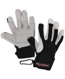 Buy ALPIDEX Unisex Genuine Leather Via Ferrata Gloves - Half Finger Climbing Gloves in Wild Black - Ideal for Adventure and Outdoor Activities - Buy Online on GoSupps.com