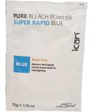 ican london dust free rapid blue hair bleach powder 50 g - Buy Online on GoSupps.com