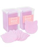 MEKK Lint Free Nail Wipes - 400PCS Cat Shape Remover Pads for Nail Polish & Lash Extensions | Super Absorbent Non-Woven Fabric - Pink - Buy Online on GoSupps.com