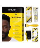 Cleverman Jet Black Hair & Beard Dye Kit for Black Men - Natural-Looking Ammonia-Free Color with Coconut Extract - Professional Quality Beard & Mustache Dye - Buy Online on GoSupps.com