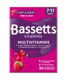 Bassetts Vitamins Multivitamins Raspberry Flavour 7-11 Years 30 Pastilles 30 count (Pack of 1) - Buy Online on GoSupps.com
