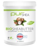 Purshea Bio Shea Butter 1000ml - 100% Natural Uncolored Cold-Pressed Pure Organic Vegan Shea Butter from Ghana - Premium Quality (A+) - Buy Online on GoSupps.com