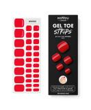 Moyou London Red Riding Hood Semi Cured Gel Nail Wraps - 32 Pcs Salon-Quality Pedicure Set with Nail File & Cuticle Stick - UV/LED Lamp Required - Buy Online on GoSupps.com