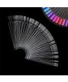 100 Pieces Nail Tips Display Ring - Transparent Nail Swatches for Salon Exercises | Nail Art Showcase - Buy Online on GoSupps.com