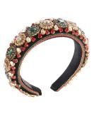 Padded Rhinestone Headband - Crystal Velvet Wide Hairband for Women and Girls - Buy Online on GoSupps.com