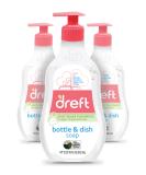 Dreft Baby, Bottle and Dish Soap, Removes Milk Film & Odor, Plant Based, Fragrance Free, 18 Fl Oz (Pack of 3, 54 Total Ounces) Bottle Soap Pack of 3 - Buy Online on GoSupps.com
