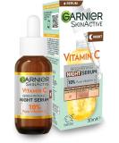 Garnier Anti Dark Spot Night Serum - 10% Vitamin C & Hyaluronic Acid Vegan & Cruelty-Free 30 ml for All Skin Types - Buy Online on GoSupps.com