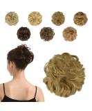 BARSDAR Hair Part Dott Hair Teld Contractions | Wavy Messy Bun Hair Extensions - Copper Red 40g - Buy Online on GoSupps.com