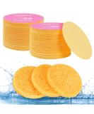 AUAUY Compressed Facial Sponges 60 Count Cellulose Facial Sponges for Daily Cleansing 100% Natural Wood Pulp Cotton Face Washing Sponge for Facial Cleansing Exfoliating Mask Makeup Removal 60 Beige - Buy Online on GoSupps.com